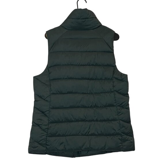 Nicole Miller Women’s Asymetrical Zipper Vest Large Gray Quilted Winter Outdoor - Picture 3 of 9